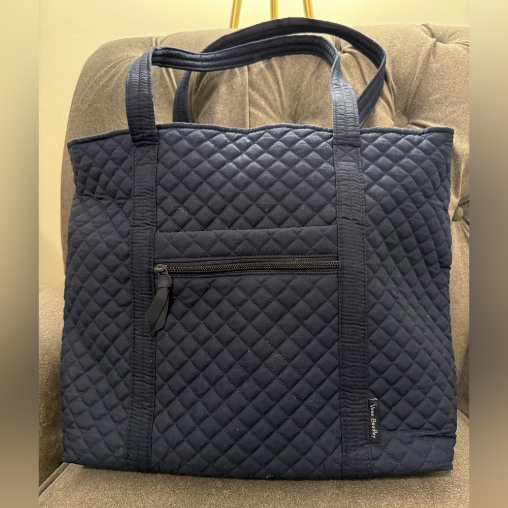 Vera Bradley Quilted Dark Blue Tote